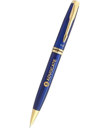UJJi Advocate Logo Blue Color Pen Brass Metal (Blue Ink) Ball Pen
