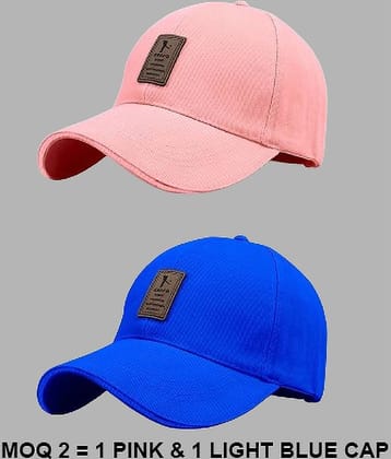 Alamos Pack of 2 Cotton Men's Cap ( Pink )