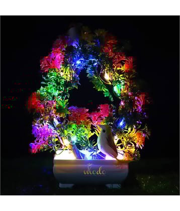 Modo® Trendy Decorative Bonsoi Tree With LED Light & Pairs of Cute Sparrow for your Living Room|Home & Office |Festival Theme Decorative Gift for Couple & DIWALI
