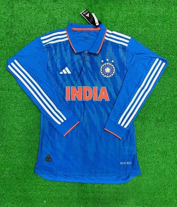 India ICC Cricket World Cup 2023 Jersey FULL SLEEVE PLAYER VERSION-S