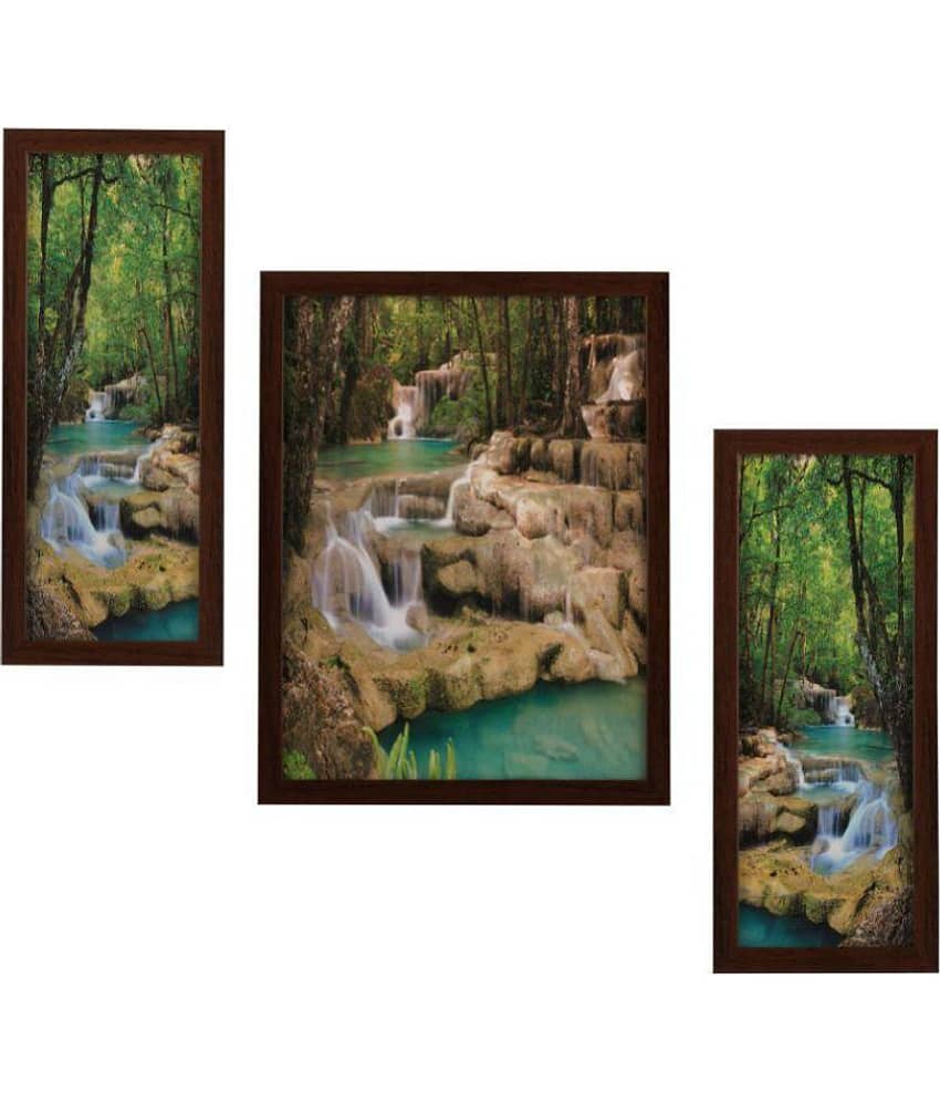 Indianara Landscape Synthetic Painting With Frame