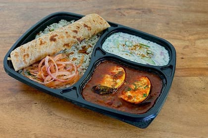 Egg Ghee Roast Thali