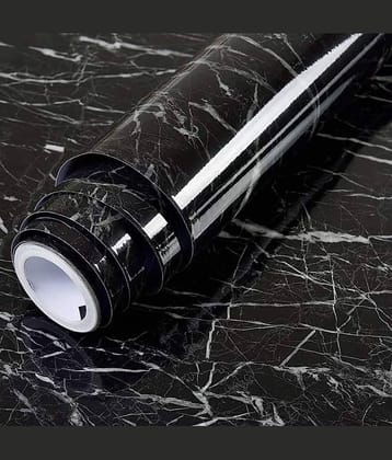 Geeo Premium Black Marble Design Wallpaper 60cm x 2m (Pack of 1)