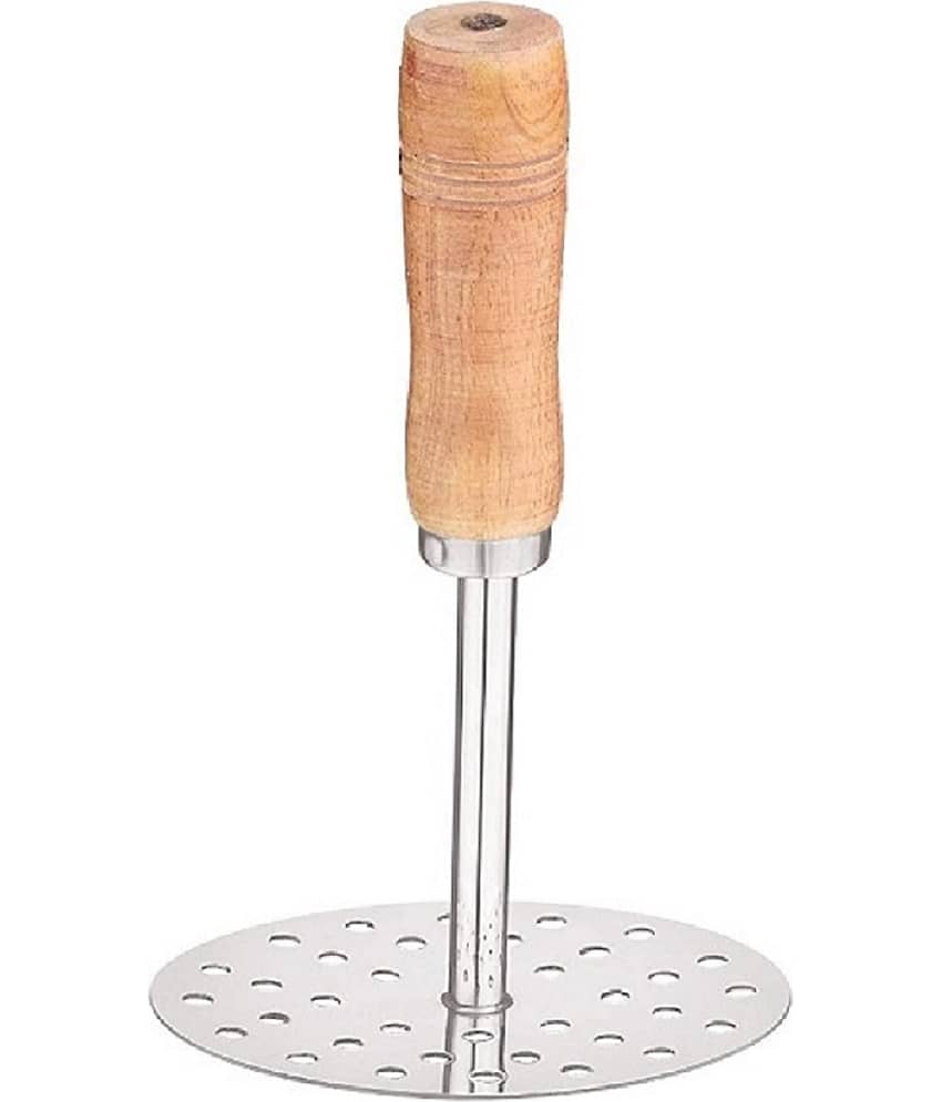 Dynore - Silver Stainless Steel Potato Masher ( Pack of 1 )