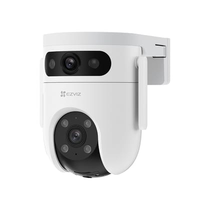 EZVIZ by Hikvision H9C Dual-Lens(5MP+5MP) Pan & Tilt Wi-Fi Camera, Two-Way Talk,  Active Defense with Siren and Strobe Light, Weatherproof Design, Upto 512GB Support 