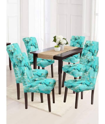 Cortina - 1 Seater Polyester Chair Cover ( Pack of 6 )