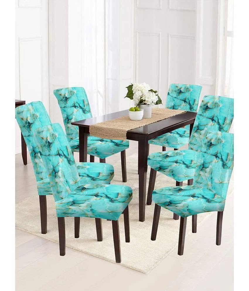 Cortina - 1 Seater Polyester Chair Cover ( Pack of 6 )