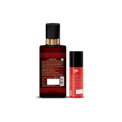 Layer'r Shot Fragrant Body Spray For Men- Pack of 2 | Fiery Pride (130ml) & Red Hunt Shaving Foam (50ml) | Long-Lasting & Skin-Friendly Premium Fragrance | Perfect For All Occasions | Gift For Men