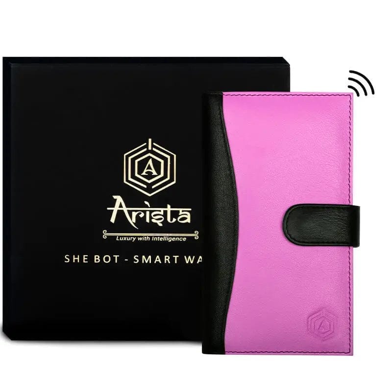 SheBot SmartFinder Wallet – Pink Edition