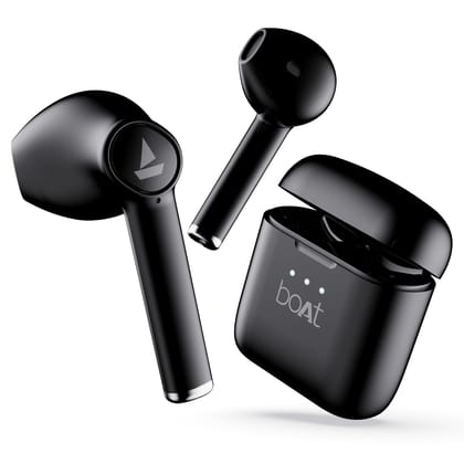 Boat Airdopes 131/8 with 60 Hrs Playback, ASAP Charge Truly Wireless Bluetooth in Ear Earbuds with Mic (Active Black) Boat Airdopes 131/8 with 60 Hrs Playback, ASAP Charge Truly Wireless Bluetooth in Ear Earbuds with Mic (Active Black)