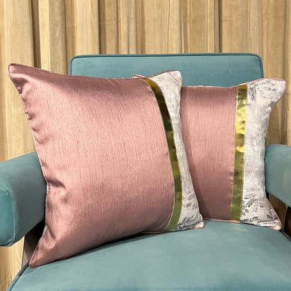 Seville Floral Print Cushion Covers - Pack of 2-16 x 16 inch