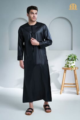 Boufal Emirati Thobe Black 2.0 for Men-S