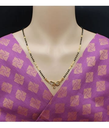 Soni jewellery Golden Mangalsutra Set ( Pack of 1 ) - Golden