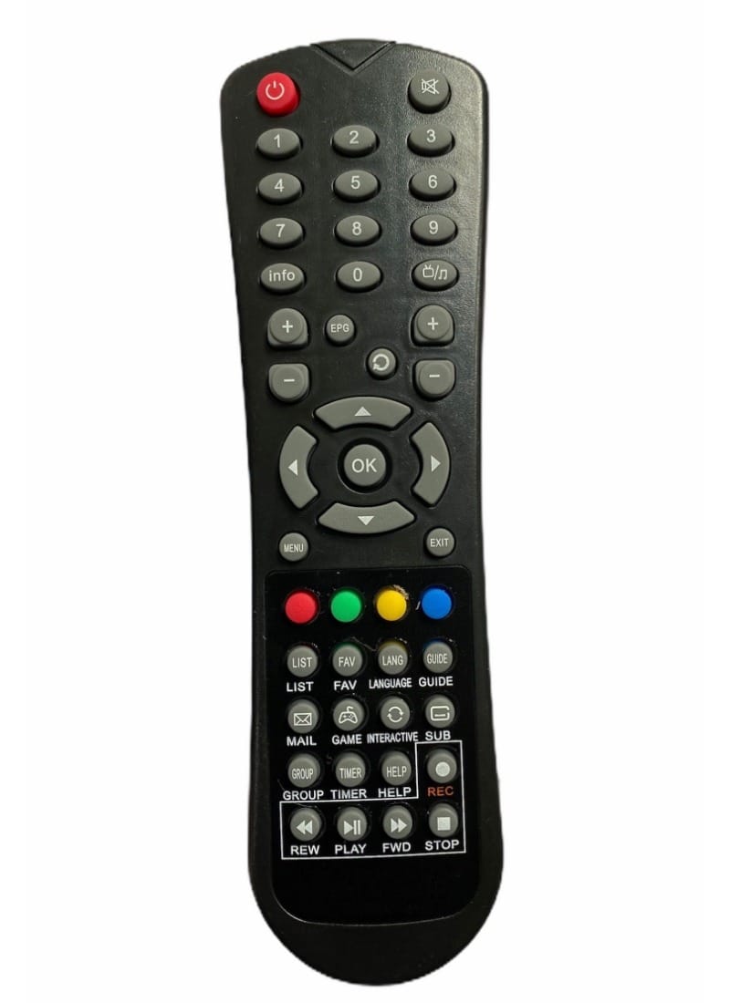 Set Top Box Remote with Recording, Compatible with Siti Cable Set Top Box Remote Control-Old Remote Functions Must Be Exactly Same (Color Multicolor)