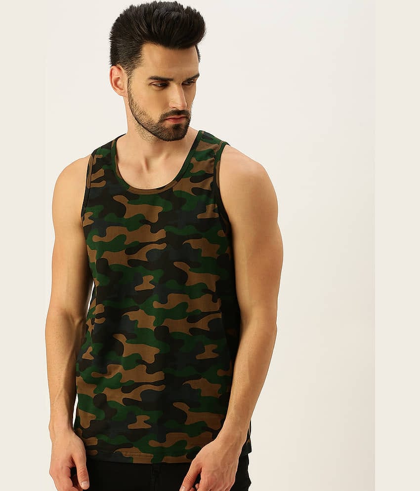 Veirdo Pack of 1 Cotton Regular Fit Men's T-Shirt ( Green )