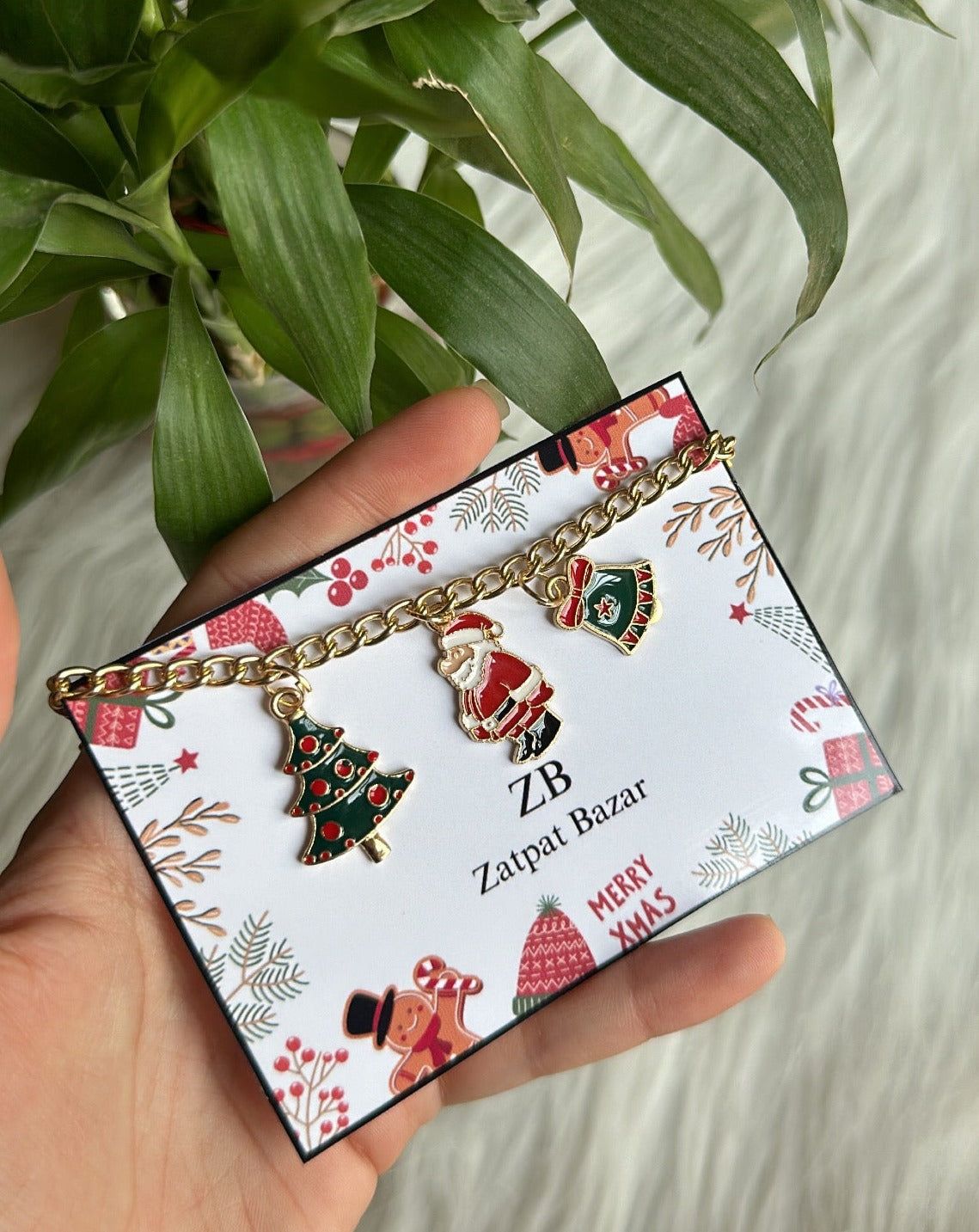 Mini Christmas Charms Theme Bracelet