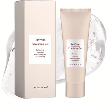 ELHAE Purifying Exfoliating Gel for Face | Gentle Peeling Cleanser for Dead Skin Removal | Hydrating & Skin Brightening Formula | 50g | For All Skin Types | Unisex Use