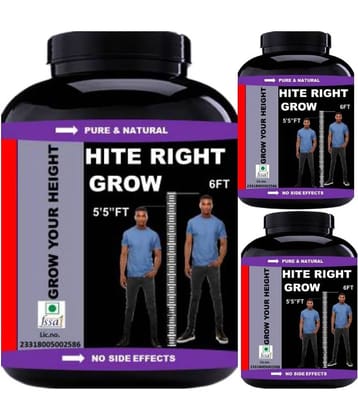 VITARA HEALTHCARE hite right grow plain flavor 0.3 kg Powder Pack of 3