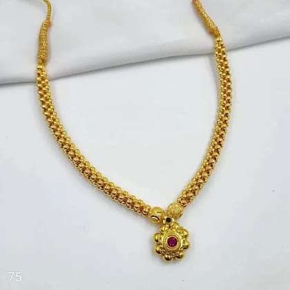Thushi / Choker Necklace - Traditional Maharashtrian Jewellery F