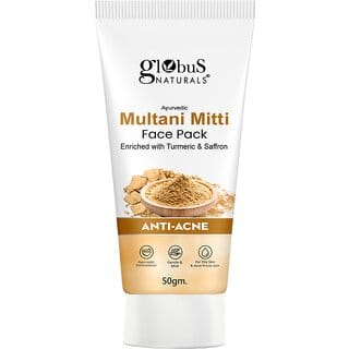Globus Naturals Anti Acne Multani Mitti Face Pack For Oily  Acne Prone Skin 100 gm