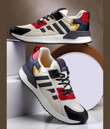 ASIAN TARGET-10 Cream Men's Sneakers