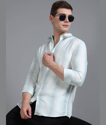 Paul Street 100% Cotton Slim Fit Striped Full Sleeves Men's Casual Shirt - Beige ( Pack of 1 )