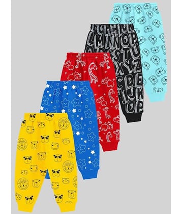 Kuchipoo Pack of 5 Baby Boys Cotton Blend Pyjama ( Multi Color )