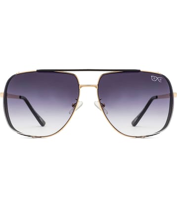 Hexxa Black Oversized Sunglasses ( Pack of 1 )