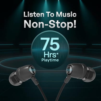 Cellecor BT-2 Waterproof Wireless Headphone with Big 75 Hours Playback time, Bluetooth V5.0, Voice assitance and Noise cancelation with inbuilt mic