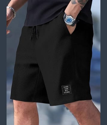 KAJARU Black Polyester Men's Shorts ( Pack of 1 )