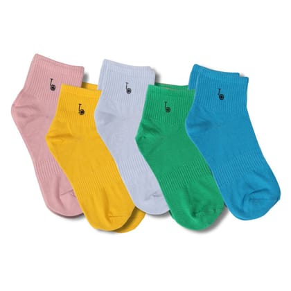 Thela Gaadi TG Basic Solid Socks (Pack of 5 Pairs)