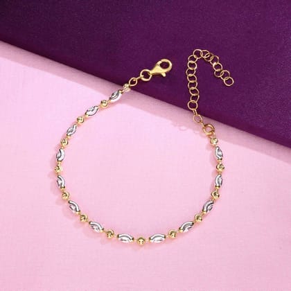 Vintage Blend Silver Bracelet-None / Silver & Gold