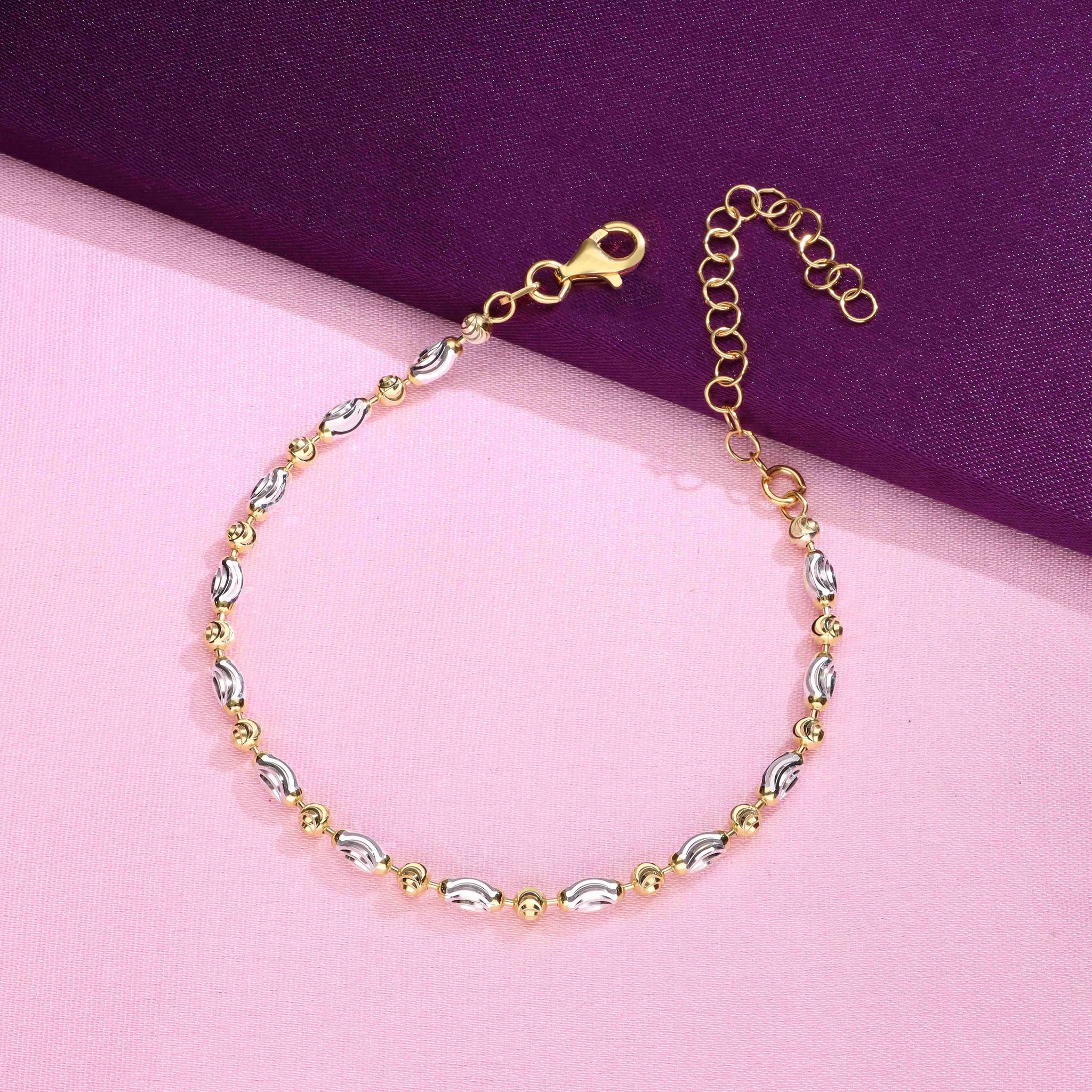 Vintage Blend Silver Bracelet-None / Silver & Gold