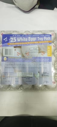 Bajaj 25 white eggs tray pack 