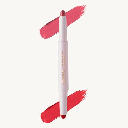 Double Trouble Lip Crayon-01 Flamingo-Ferrari