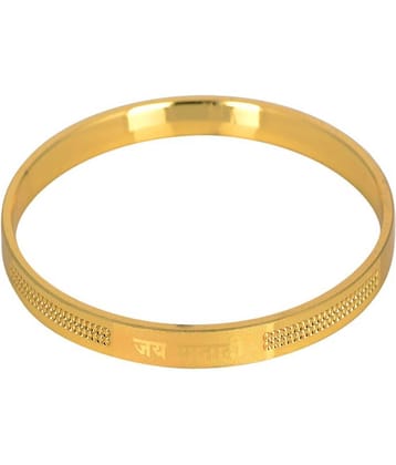 KESAR ZEMS Golden Color "Jai Mata Di" Kada For Unisex, Energy, Healing & Spiritual {Diameter: 6.1 Cm}