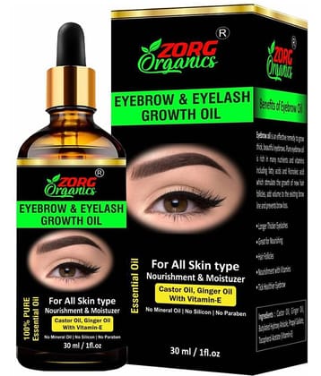 Zorg Organics Eyebrow & Eyelash Growth Oil for women EYEBROW OIL 30 mL