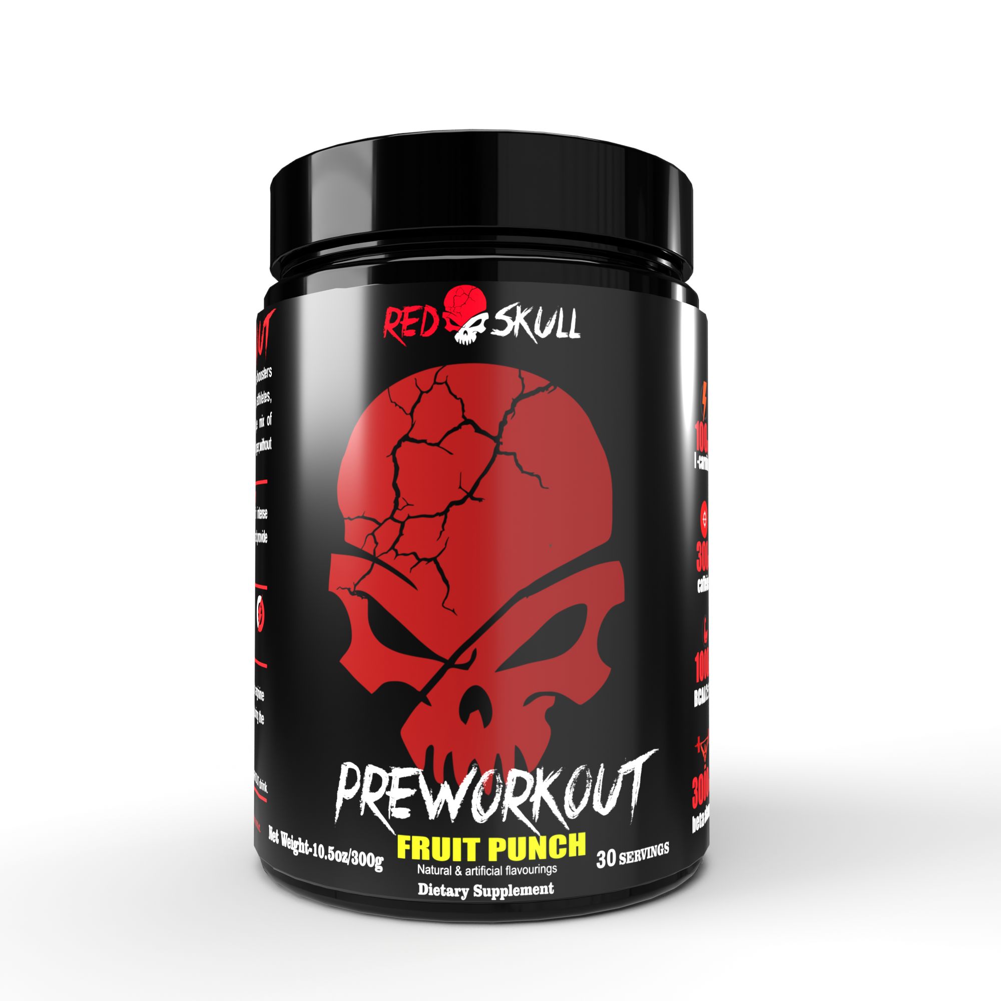 REDSKULL PREWORKOUT-300gm / Fruit Punch / Pack of 1
