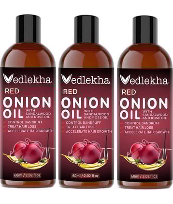 Vedlekha Red ONION Oil For Hair Growth & Anti Dandruff 180 mL