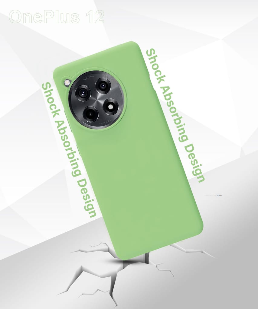 LIRAMARK Liquid Silicone Soft Back Cover Case for OnePlus 12 5G