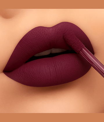 BELLABLOOM Purple Matte Long Lasting Liquid Lipstick ( Pack of 1 )