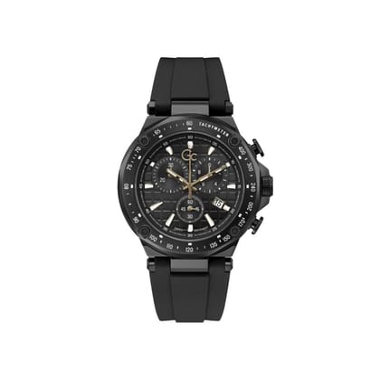 GC Men Black Dial 45 mm Analog Watch- Y81008G2MF-Black