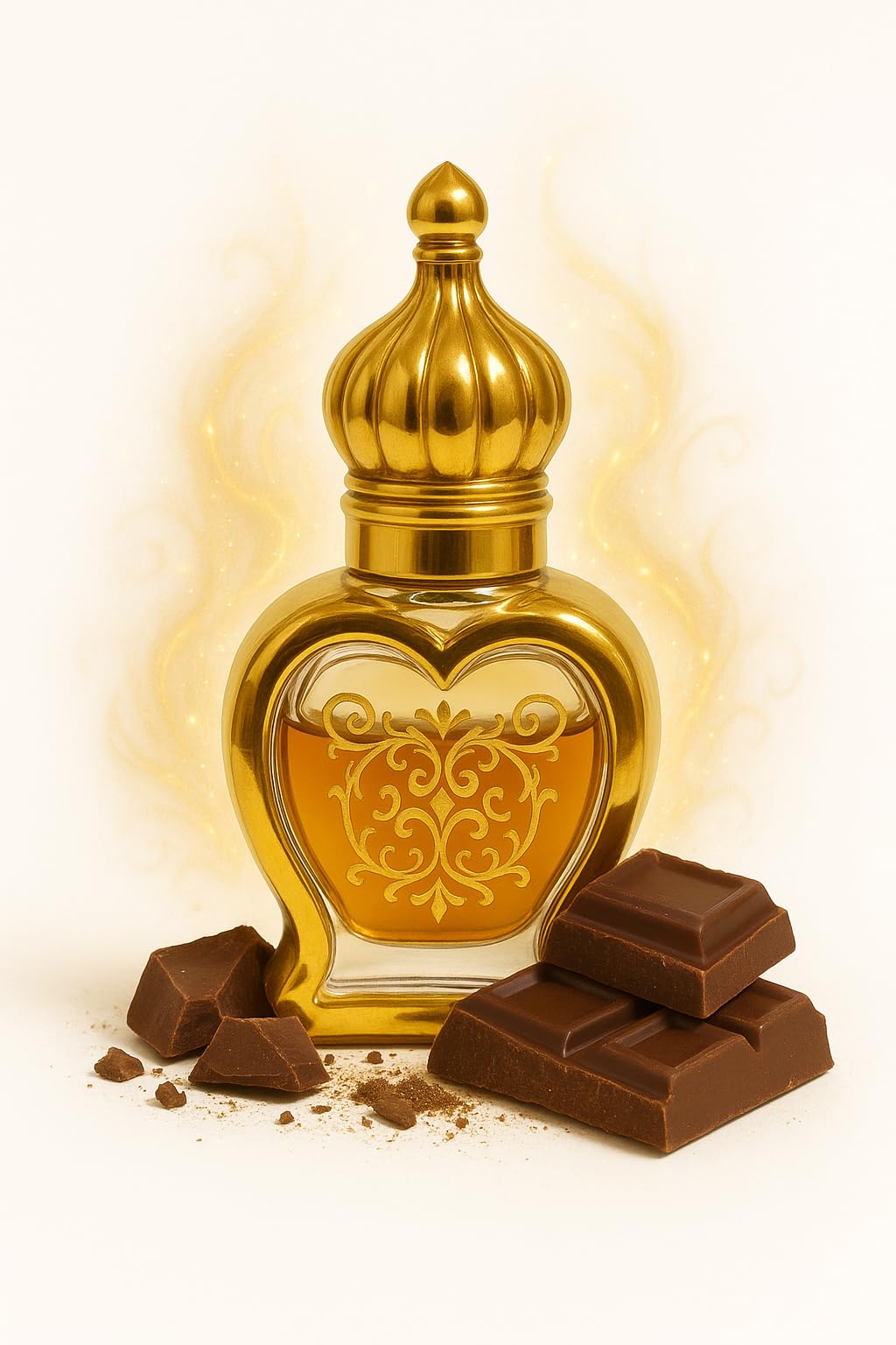 Chocolate Attar (12ml) | Sweet & Long Lasting Indian Chocolate Musk Attar for Men & Women | Alcohol-Free Fabric Use Attar | Luxury Traditional Perfume Oil by LinBerlin