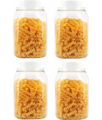 PearlPet Plastic Transparent Multi-Purpose Container ( Set of 4 )