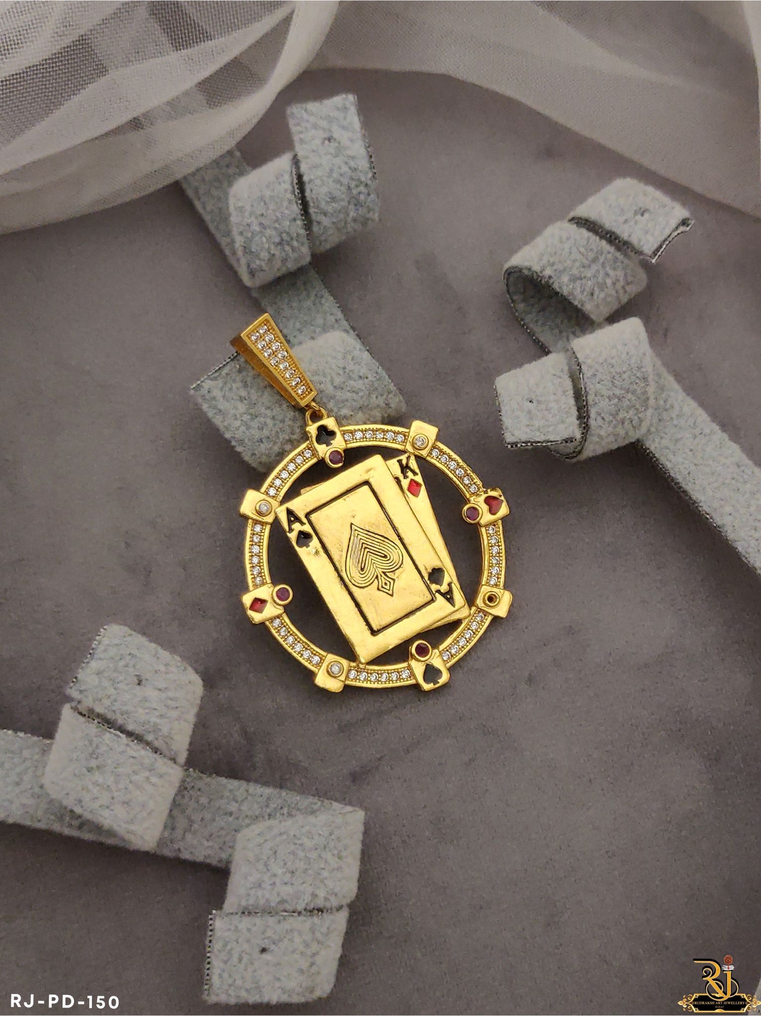 Exclusive Hiphop Design Playing Card A Pendant PD-150