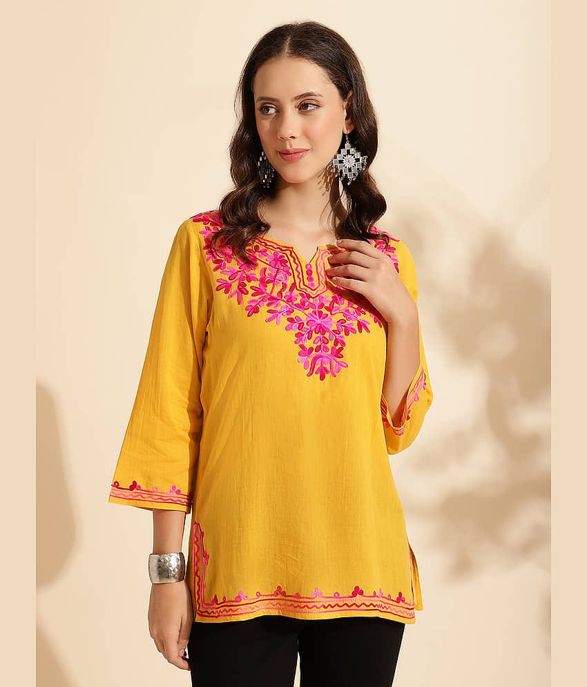 Cotton Short Kurti For Women (Pack of 1)