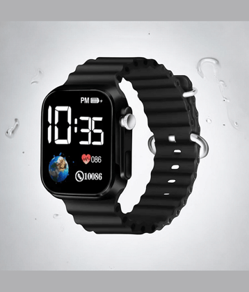 DECLASSE Black Silicon Digital Men's Watch