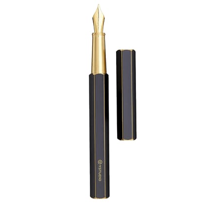 YSTUDIO Classic Revolve Fountain Pen - Black-F