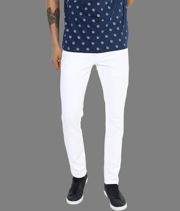HALOGEN - White Denim Skinny Fit Men's Jeans ( Pack of 1 )