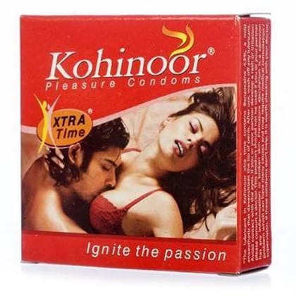 Kohinoor Condoms Pleasure Xtra Time, 3 pcs Carton